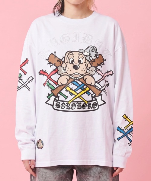 GALFY（ガルフィー）の「A'GEM/9 × .kom 『GALFY/ガルフィー』釘バットHERTS長袖Tシャツ（Tシャツ/カットソー・メンズ・ホワイト/ブラック/カモフラージュ・L）」の9枚目の写真