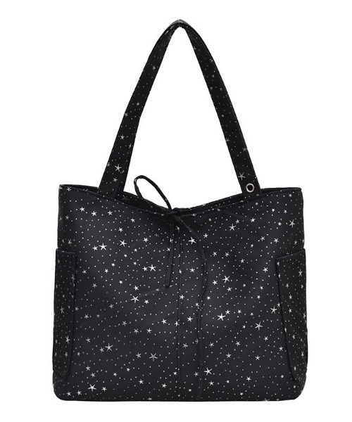 NANEA(ナネア)の「星柄ビッグリボントートバッグ(ショルダーバッグ・レディース・サックスブルー/ホワイト/イエロー/ブラック/ピンク・フリー)」の10枚目の写真