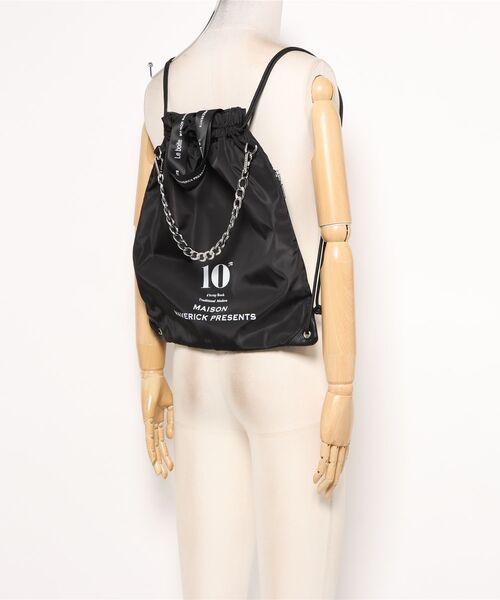 Scrap Book（スクラップブック）の「【MAISON MAVERICK PRESENTS 】MAVERICK LOGO Nylon Bag（バックパック/リュック・レディース・ブラック・FREE）」の4枚目の写真