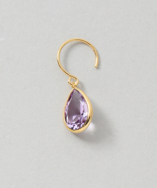 Lilas(リラ)の「《WEB限定》【SAMH by LILAS】ピンクアメジストピアス SVK18GP(両耳)(ピアス(両耳用)・レディース・ゴールド・FREE)」の8枚目の写真