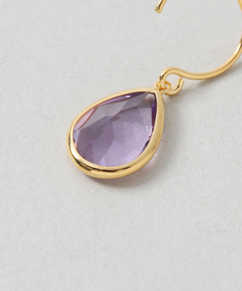 Lilas(リラ)の「《WEB限定》【SAMH by LILAS】ピンクアメジストピアス SVK18GP(両耳)(ピアス(両耳用)・レディース・ゴールド・FREE)」の10枚目の写真