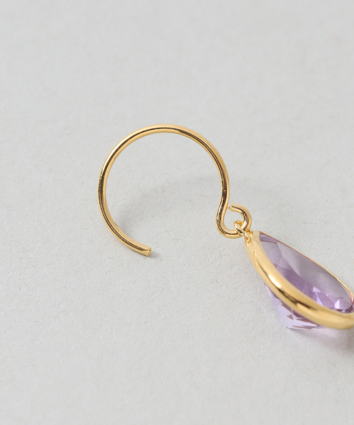 Lilas(リラ)の「《WEB限定》【SAMH by LILAS】ピンクアメジストピアス SVK18GP(両耳)(ピアス(両耳用)・レディース・ゴールド・FREE)」の11枚目の写真