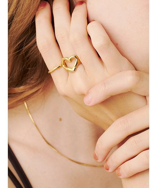 SOFER(ソフェル)の「ハート×ウェーブリング(リング・レディース・ゴールド/シルバー・13/11)」の5枚目の写真