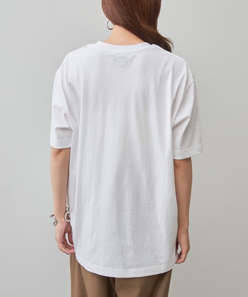 SETUP7（セットアップセブン）の「【AMI PARIS】AMI SMALL HEART LOGO HALF T-SHIRTS（Tシャツ/カットソー・メンズ・ブラック/ホワイト・S/M/L/XL）」の10枚目の写真