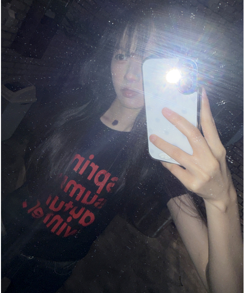 REBRENNER（リブレンナー）の「DTFフォーシーズンクールコットンウィメンズクロップ半袖Tシャツブラック（Tシャツ/カットソー・レディース・ブラック・SMALL/MEDIUM/LARGE）」の17枚目の写真