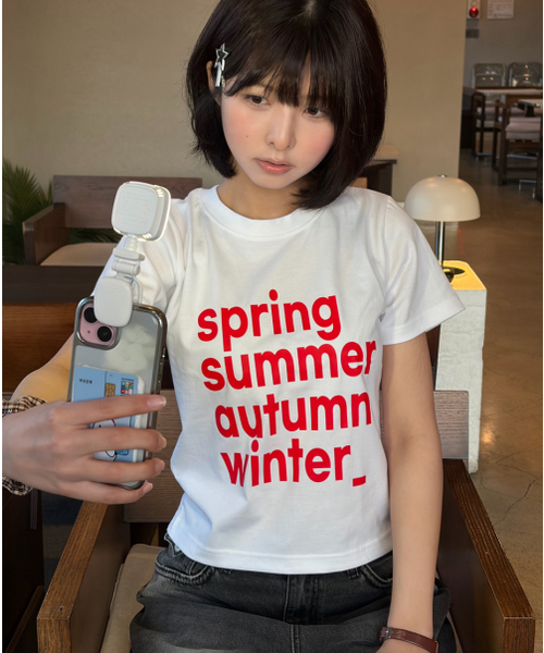 REBRENNER（リブレンナー）の「DTFフォーシーズンクールコットンウィメンズクロップ半袖Tシャツブラック（Tシャツ/カットソー・レディース・ブラック・SMALL/MEDIUM/LARGE）」の15枚目の写真