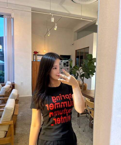 REBRENNER（リブレンナー）の「DTFフォーシーズンクールコットンウィメンズクロップ半袖Tシャツブラック（Tシャツ/カットソー・レディース・ブラック・SMALL/MEDIUM/LARGE）」の6枚目の写真
