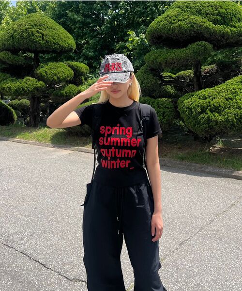 REBRENNER（リブレンナー）の「DTFフォーシーズンクールコットンウィメンズクロップ半袖Tシャツブラック（Tシャツ/カットソー・レディース・ブラック・SMALL/MEDIUM/LARGE）」の2枚目の写真