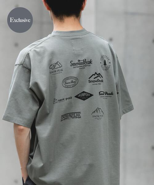 Snow Peak(スノーピーク)の「『別注』Snow Peak Apparel×DOORS PROTOARCHIVEPRINT T-SHIRTS(Tシャツ/カットソー・メンズ・チャコールグレー/カーキ/ホワイト/ブルー・MEDIUM/LARGE/X-LARGE)」の3枚目の写真