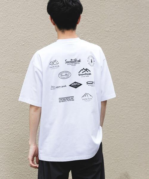 Snow Peak(スノーピーク)の「『別注』Snow Peak Apparel×DOORS PROTOARCHIVEPRINT T-SHIRTS(Tシャツ/カットソー・メンズ・チャコールグレー/カーキ/ホワイト/ブルー・MEDIUM/LARGE/X-LARGE)」の8枚目の写真