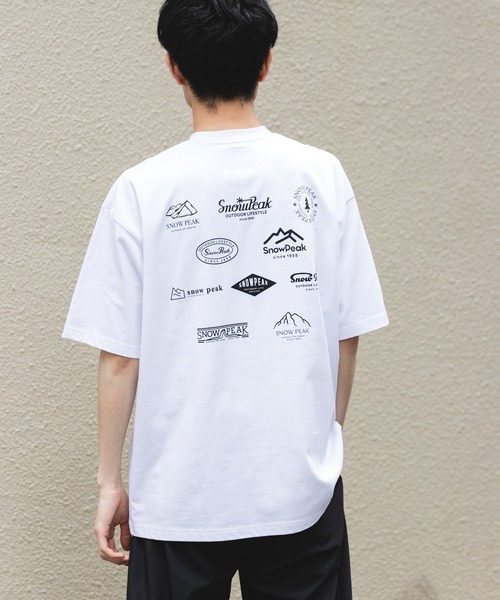 Snow Peak(スノーピーク)の「『別注』Snow Peak Apparel×DOORS PROTOARCHIVEPRINT T-SHIRTS(Tシャツ/カットソー・メンズ・チャコールグレー/カーキ/ホワイト/ブルー・MEDIUM/LARGE/X-LARGE)」の6枚目の写真