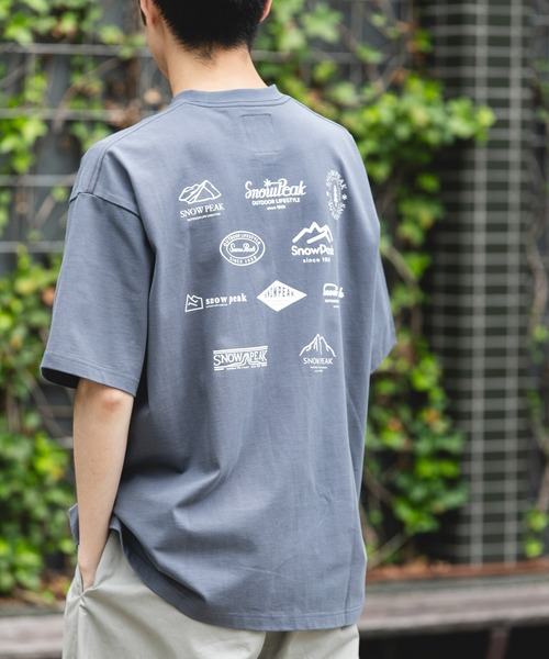 Snow Peak(スノーピーク)の「『別注』Snow Peak Apparel×DOORS PROTOARCHIVEPRINT T-SHIRTS(Tシャツ/カットソー・メンズ・チャコールグレー/カーキ/ホワイト/ブルー・MEDIUM/LARGE/X-LARGE)」の18枚目の写真