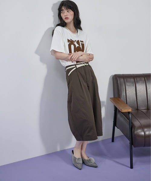 THE YOn（ザヨン）の「タッククロップドカーブパンツ（その他パンツ・レディース・ブラック/アイボリー/ブラウン・S/M）」の15枚目の写真