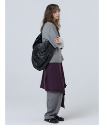 Glossy Large Tangle Twist Bag_Black