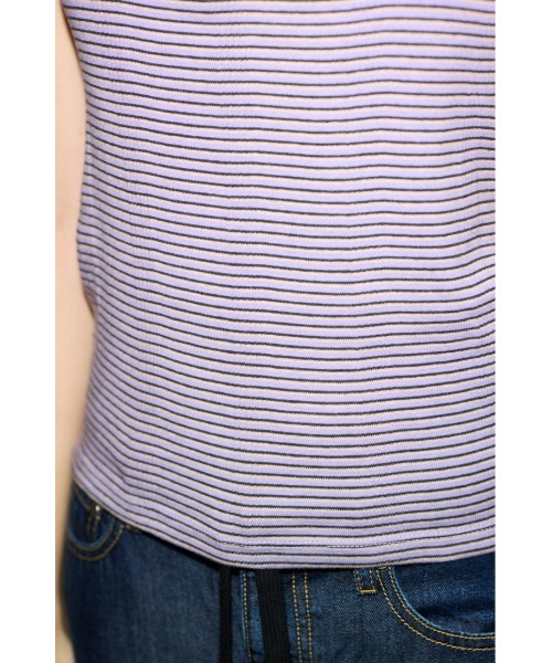 THROW by SLY（スローバイスライ）の「MillerxTHROW U/N TANKTHROW ミラースローユーネックタンク 夏服 秋服（タンクトップ・レディース・パープル系その他/ブラウン系その他2・FREE）」の13枚目の写真
