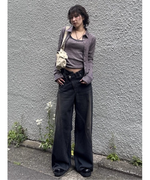 THROW by SLY（スローバイスライ）の「MillerxTHROW U/N TANKTHROW ミラースローユーネックタンク 夏服 秋服（タンクトップ・レディース・パープル系その他/ブラウン系その他2・FREE）」の18枚目の写真