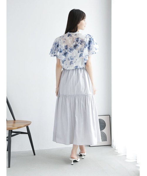 fifth(フィフス)の「ジャガード花柄プリントブラウス(シャツ/ブラウス・レディース・ブルー/イエロー・M)」の18枚目の写真