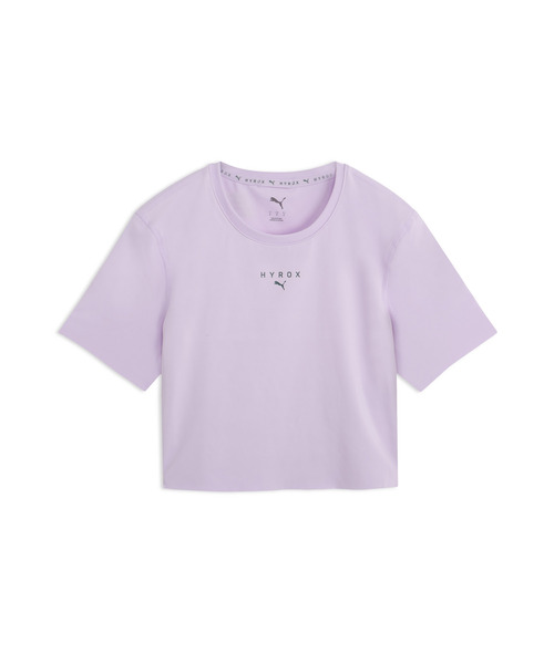 PUMA（プーマ）の「PUMA プーマ ウィメンズ トレーニング PUMA x HYROX PWRMODE クロップ 半袖 Tシャ（Tシャツ/カットソー・レディース・ブラック/ラベンダー・X-SMALL/SMALL/MEDIUM/LARGE）」の9枚目の写真