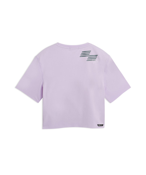 PUMA（プーマ）の「PUMA プーマ ウィメンズ トレーニング PUMA x HYROX PWRMODE クロップ 半袖 Tシャ（Tシャツ/カットソー・レディース・ブラック/ラベンダー・X-SMALL/SMALL/MEDIUM/LARGE）」の10枚目の写真