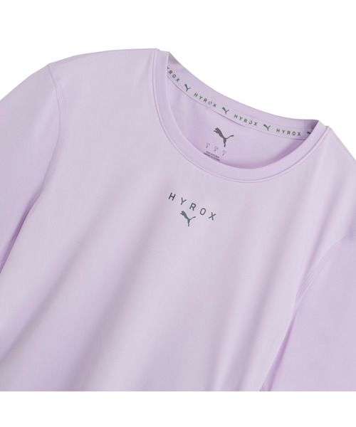 PUMA（プーマ）の「PUMA プーマ ウィメンズ トレーニング PUMA x HYROX PWRMODE クロップ 半袖 Tシャ（Tシャツ/カットソー・レディース・ブラック/ラベンダー・X-SMALL/SMALL/MEDIUM/LARGE）」の13枚目の写真