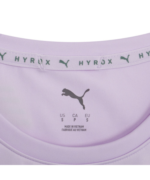PUMA（プーマ）の「PUMA プーマ ウィメンズ トレーニング PUMA x HYROX PWRMODE クロップ 半袖 Tシャ（Tシャツ/カットソー・レディース・ブラック/ラベンダー・X-SMALL/SMALL/MEDIUM/LARGE）」の16枚目の写真