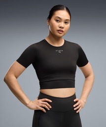 PUMA プーマ ウィメンズ トレーニング PUMA x HYROX PWRMODE クロップ 半袖 Tシャ