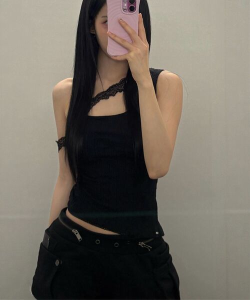 ETRE AU SOMMET(エトレオソメ)の「Two Zipper short pants (Melange Gray)(その他パンツ・レディース・その他・FREE)」の7枚目の写真