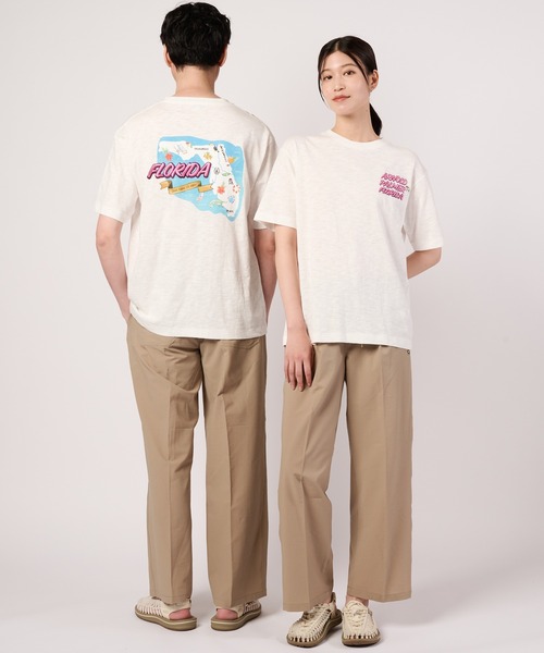 Arnold Palmer(アーノルドパーマー)の「シェア アロハモチーフ Tシャツ(Tシャツ/カットソー・レディース・ホワイト/ネイビー/レッド・L/M/S/LL/XS)」の6枚目の写真