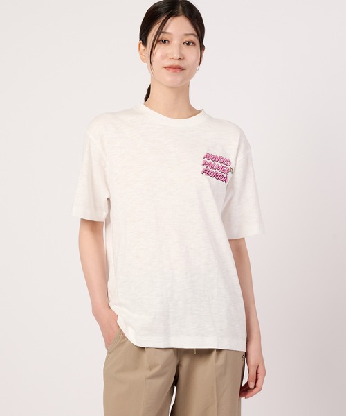 Arnold Palmer(アーノルドパーマー)の「シェア アロハモチーフ Tシャツ(Tシャツ/カットソー・レディース・ホワイト/ネイビー/レッド・L/M/S/LL/XS)」の7枚目の写真