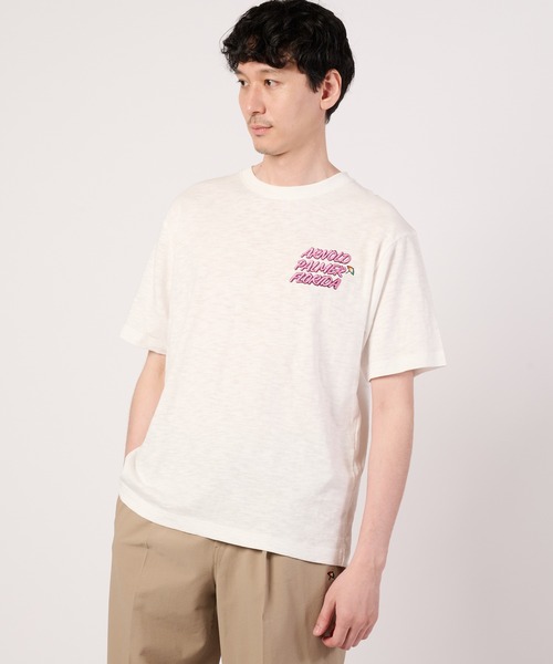 Arnold Palmer(アーノルドパーマー)の「シェア アロハモチーフ Tシャツ(Tシャツ/カットソー・レディース・ホワイト/ネイビー/レッド・L/M/S/LL/XS)」の10枚目の写真