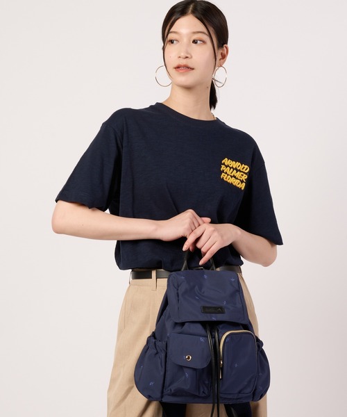 Arnold Palmer(アーノルドパーマー)の「シェア アロハモチーフ Tシャツ(Tシャツ/カットソー・レディース・ホワイト/ネイビー/レッド・L/M/S/LL/XS)」の13枚目の写真