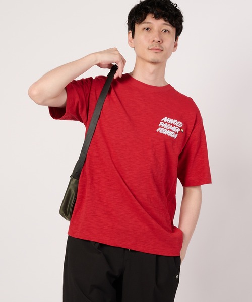 Arnold Palmer(アーノルドパーマー)の「シェア アロハモチーフ Tシャツ(Tシャツ/カットソー・レディース・ホワイト/ネイビー/レッド・L/M/S/LL/XS)」の20枚目の写真