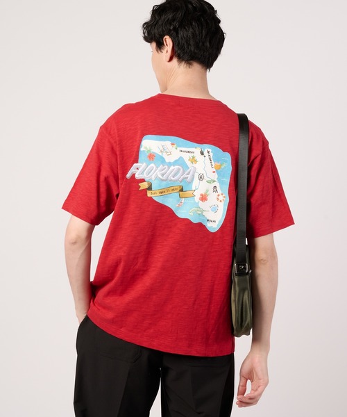 Arnold Palmer(アーノルドパーマー)の「シェア アロハモチーフ Tシャツ(Tシャツ/カットソー・レディース・ホワイト/ネイビー/レッド・L/M/S/LL/XS)」の21枚目の写真