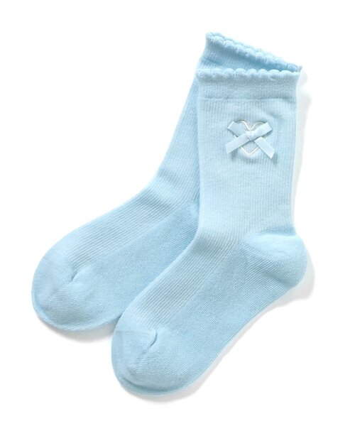 Ampersand(アンパサンド)の「ワンポイントデイリーソックス(ソックス/靴下・キッズ・ネイビー/サックスブルー/オフホワイト・12/24/21/18/15 )」の3枚目の写真