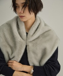 SALON adam et rope' | フェイクミンクファースカーフ（ストール）(バンダナ/スカーフ)