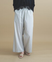 cloenc | 【ひんやり/マシンウォッシュ】ストライプイージーパンツ セットアップ対応(その他パンツ)