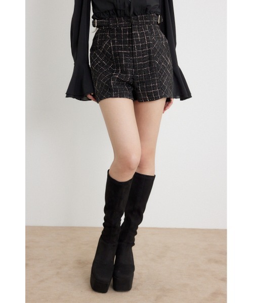 rienda(リエンダ)の「【AW先行アイテム】ツイードショートジャストウエストパンツ(その他パンツ・レディース・ベージュ/ホワイト/ブラック・MEDIUM/SMALL/X-SMALL)」の15枚目の写真