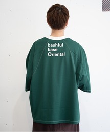 bashful base Oriental（バッシュフルベースオリエンタル）の「【bbO】バックロゴリンガーT（Tシャツ/カットソー）」