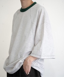 bashful base Oriental（バッシュフルベースオリエンタル）の「【bbO】バックロゴリンガーT（Tシャツ/カットソー）」