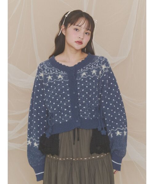 merry jenny（メリージェニー）の「fluffy lace collar（付け襟・レディース・オフホワイト/ブラック/アイボリー・FREE）」の9枚目の写真
