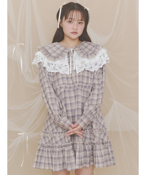 merry jenny（メリージェニー）の「fluffy lace collar（付け襟・レディース・オフホワイト/ブラック/アイボリー・FREE）」の17枚目の写真