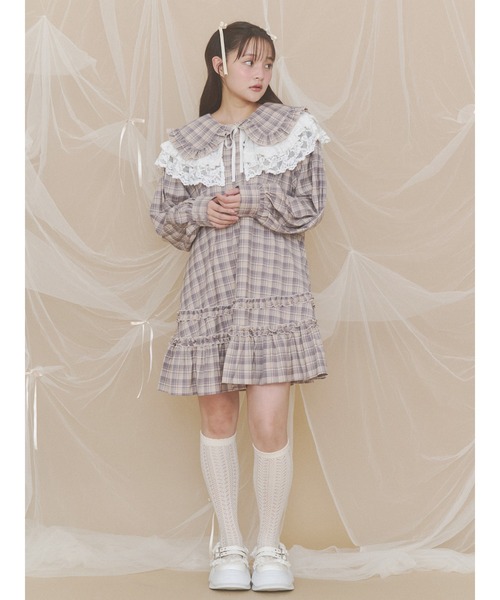 merry jenny（メリージェニー）の「fluffy lace collar（付け襟・レディース・オフホワイト/ブラック/アイボリー・FREE）」の21枚目の写真