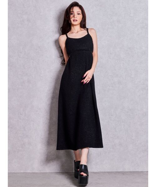 GYDA(ジェイダ)の「SIDE OPEN BACK RIBBON LONGワンピース(ワンピース・レディース・ブラック/オフホワイト/その他2/その他・FREE)」の12枚目の写真