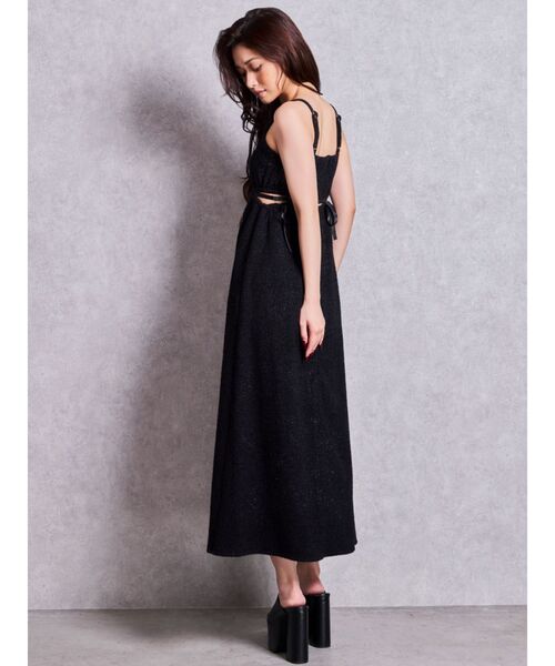 GYDA(ジェイダ)の「SIDE OPEN BACK RIBBON LONGワンピース(ワンピース・レディース・ブラック/オフホワイト/その他2/その他・FREE)」の13枚目の写真