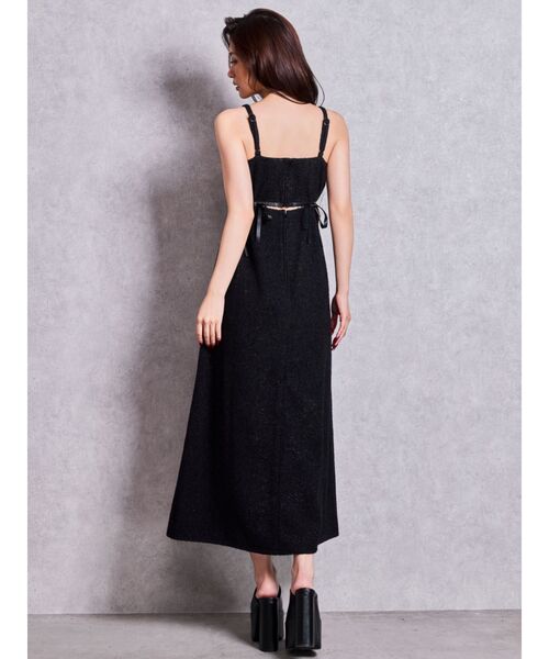 GYDA(ジェイダ)の「SIDE OPEN BACK RIBBON LONGワンピース(ワンピース・レディース・ブラック/オフホワイト/その他2/その他・FREE)」の14枚目の写真