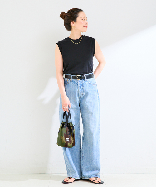 Drifter（ドリフター）の「【WEB＋一部店舗限定】Drifter / ドリフター DRAWSTRING POUCH（ショルダーバッグ・レディース・ブラック/カーキ/チョコ・FREE）」の7枚目の写真