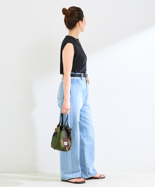 Drifter（ドリフター）の「【WEB＋一部店舗限定】Drifter / ドリフター DRAWSTRING POUCH（ショルダーバッグ・レディース・ブラック/カーキ/チョコ・FREE）」の8枚目の写真