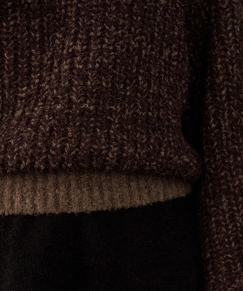 mideal(マイディール)の「bicolor one shoulder knit / バイカラーワンショルダーニット(ニット/セーター・レディース・ライトグリーン/ピンク/ブラウン・FREE)」の19枚目の写真