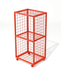 GEORGE'S（ジョージズ）の「［幅37.5cm］棚板可動式タテヨコメッシュラック２Ｄ/カラースチールシリーズ（家具）」