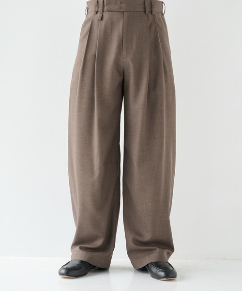 STUDIOUS(ステュディオス)の「【STUDIOUS】Woolycupra CurveSlacks(スラックス・メンズ・ブラウン/タン・1/2/3)」の14枚目の写真